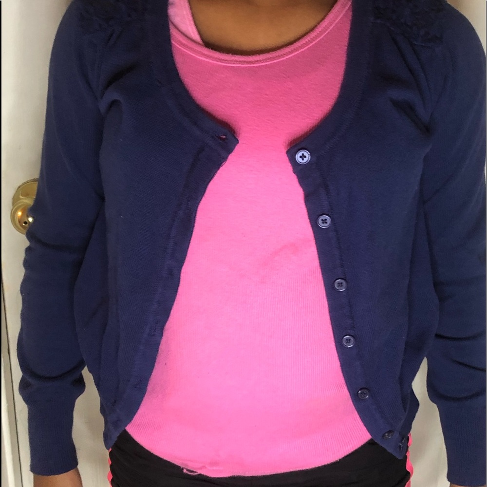 Kids blue cardigan